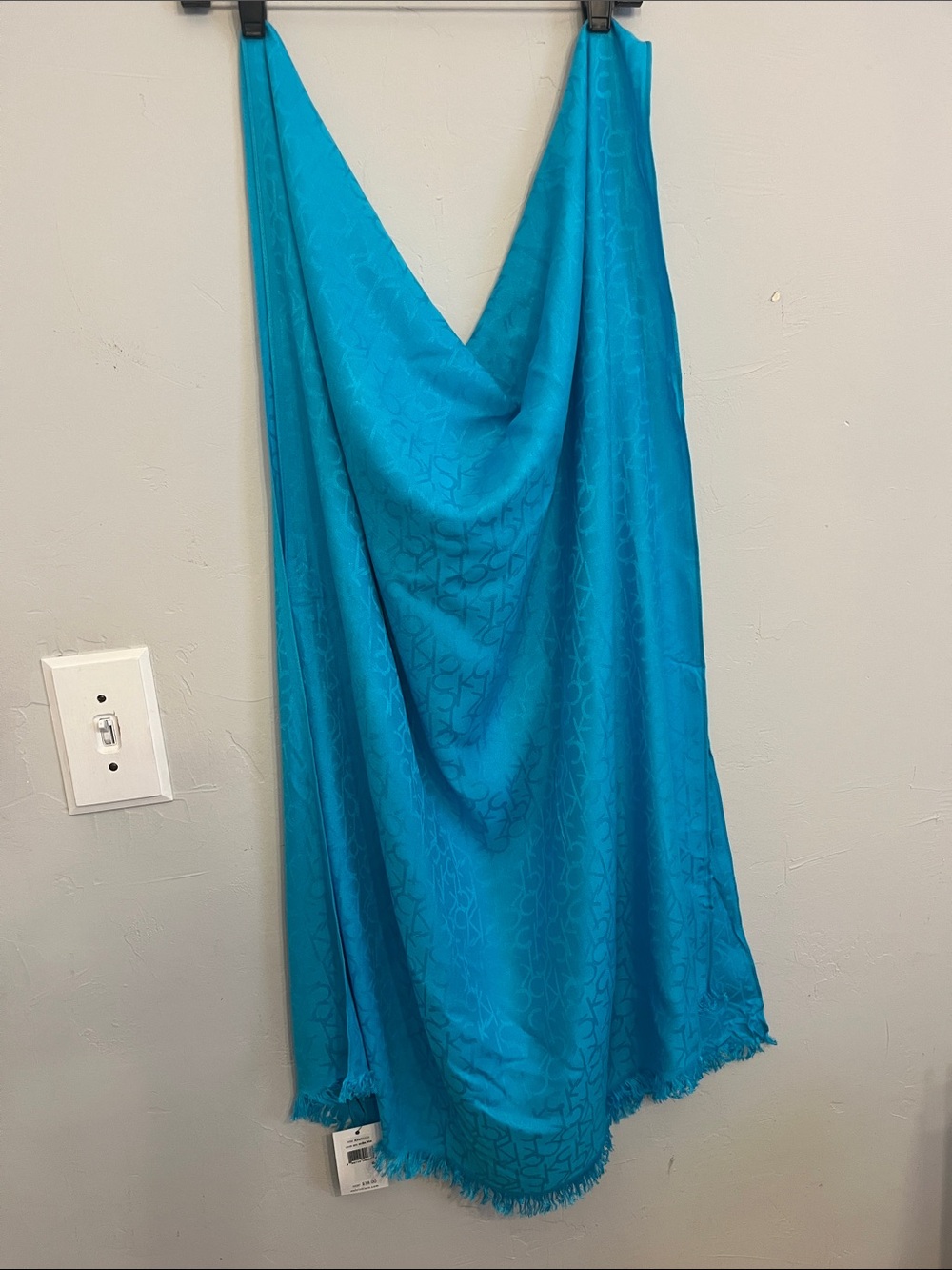 Calvin Klein turquoise blue scarf nwt